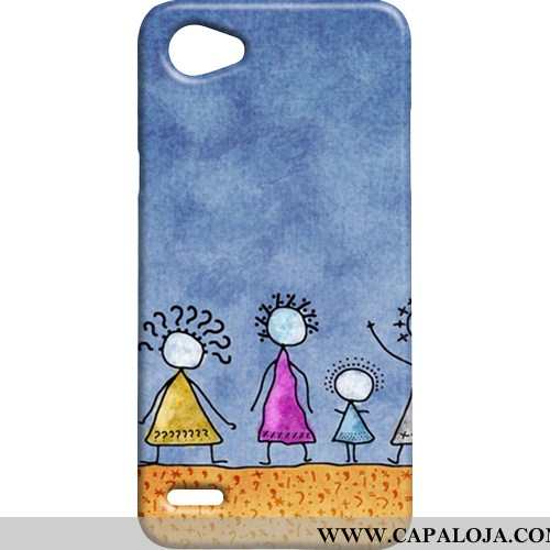 Capas Lg Q6 Fosco Life Telemóvel Azul, Capa Lg Q6 Baratos