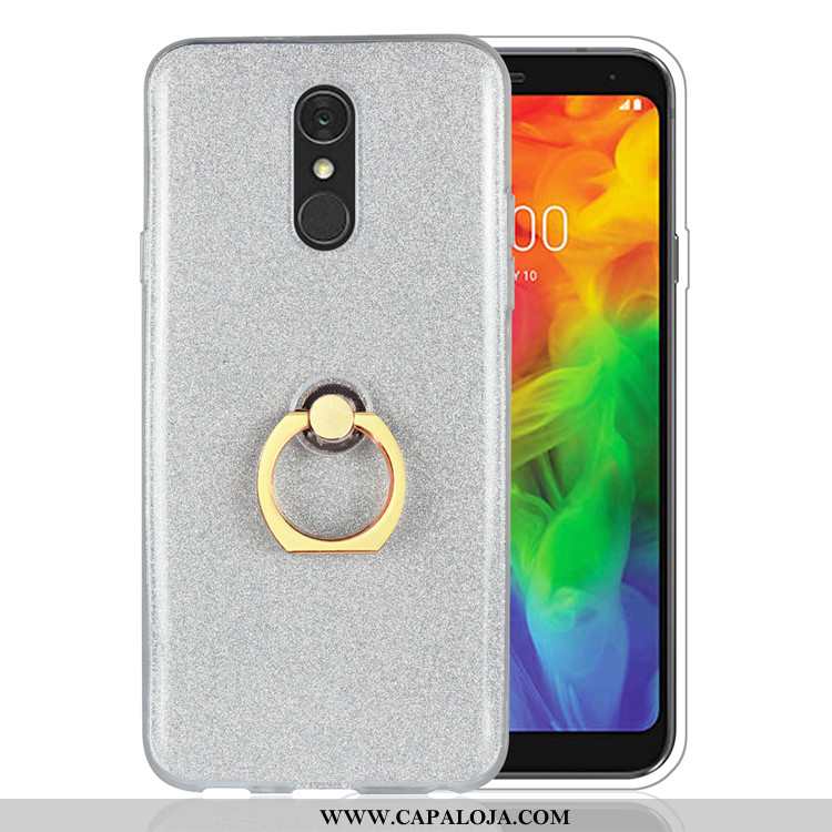 Capas Lg Q7 Silicone Telemóvel Completa Dourado, Capa Lg Q7 Soft Promoção