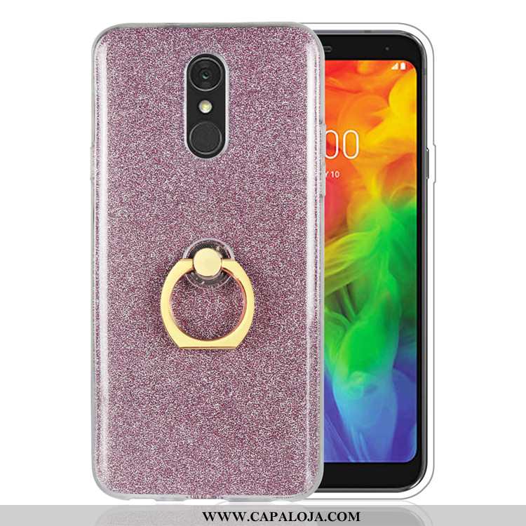 Capas Lg Q7 Silicone Telemóvel Completa Dourado, Capa Lg Q7 Soft Promoção