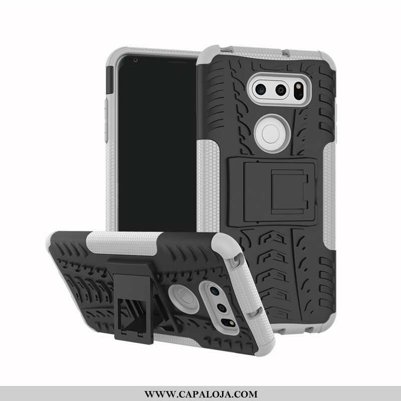 Capas Lg V30 Protetoras Criativas Suporte Preto, Capa Lg V30 Silicone Baratas