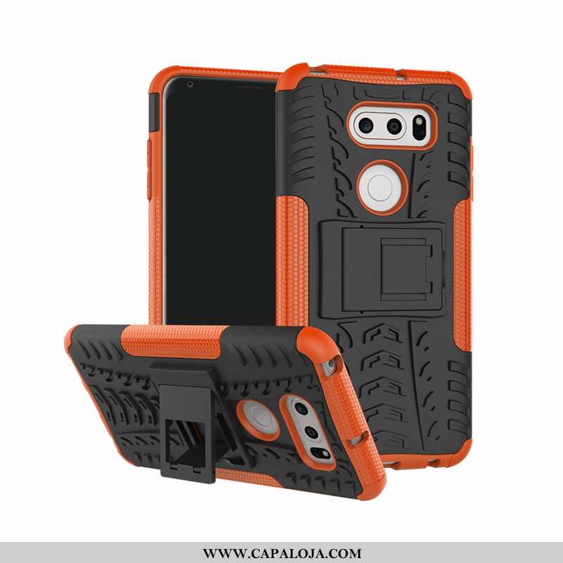 Capas Lg V30 Protetoras Criativas Suporte Preto, Capa Lg V30 Silicone Baratas