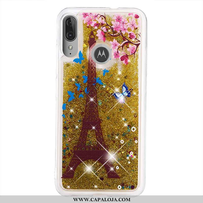 Capas Moto E6 Plus Desenho Animado Antiqueda Dourado Cases, Capa Moto E6 Plus Telemóvel Baratos