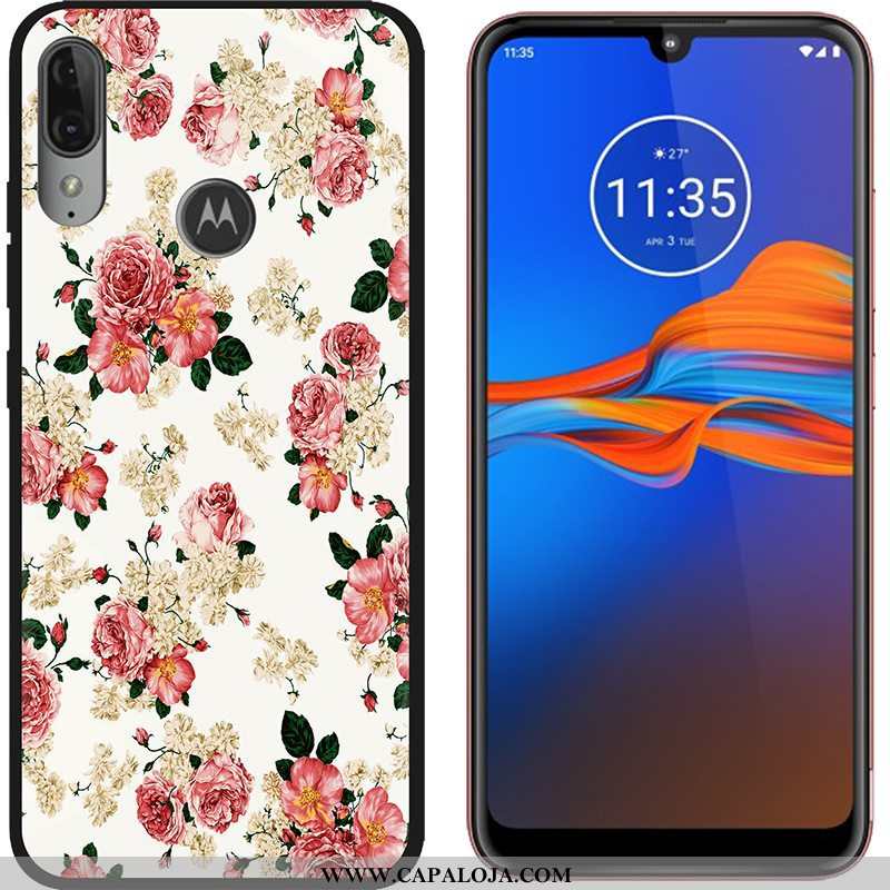 Capas Moto E6 Plus Fosco Desenho Animado Tendencia Roxo, Capa Moto E6 Plus Criativas Barato