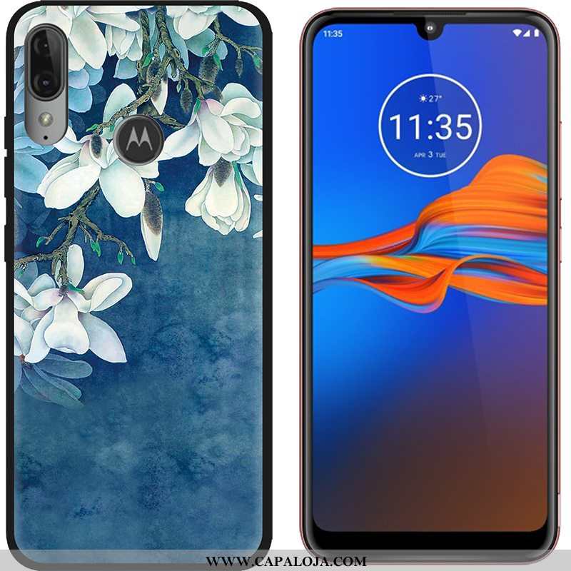 Capas Moto E6 Plus Fosco Desenho Animado Tendencia Roxo, Capa Moto E6 Plus Criativas Barato