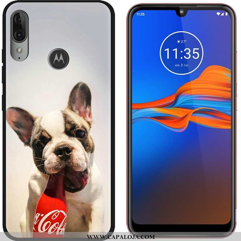 Capas Moto E6 Plus Fosco Desenho Animado Tendencia Roxo, Capa Moto E6 Plus Criativas Barato