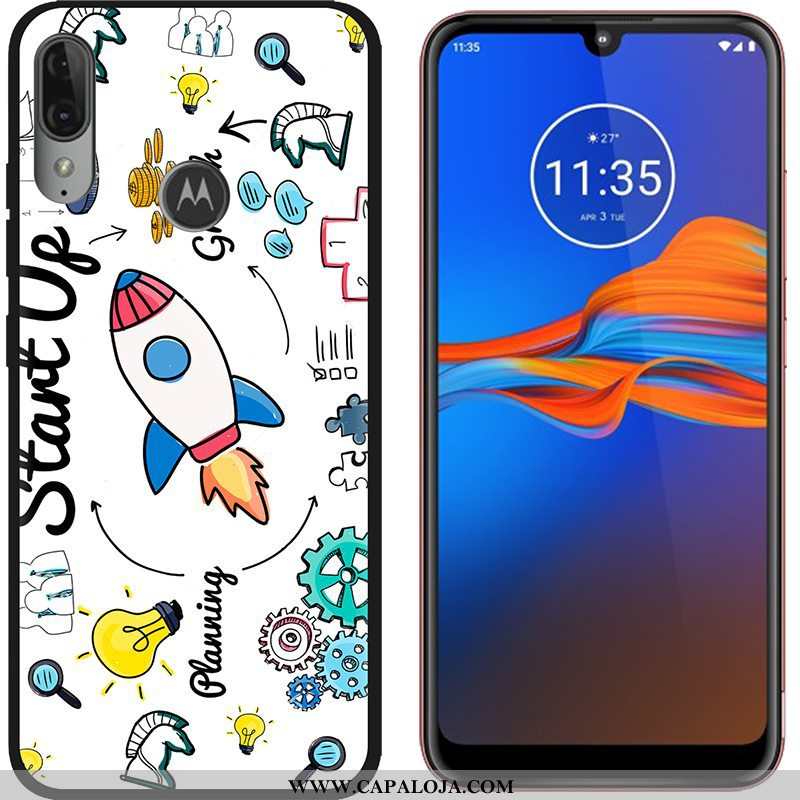 Capas Moto E6 Plus Fosco Desenho Animado Tendencia Roxo, Capa Moto E6 Plus Criativas Barato