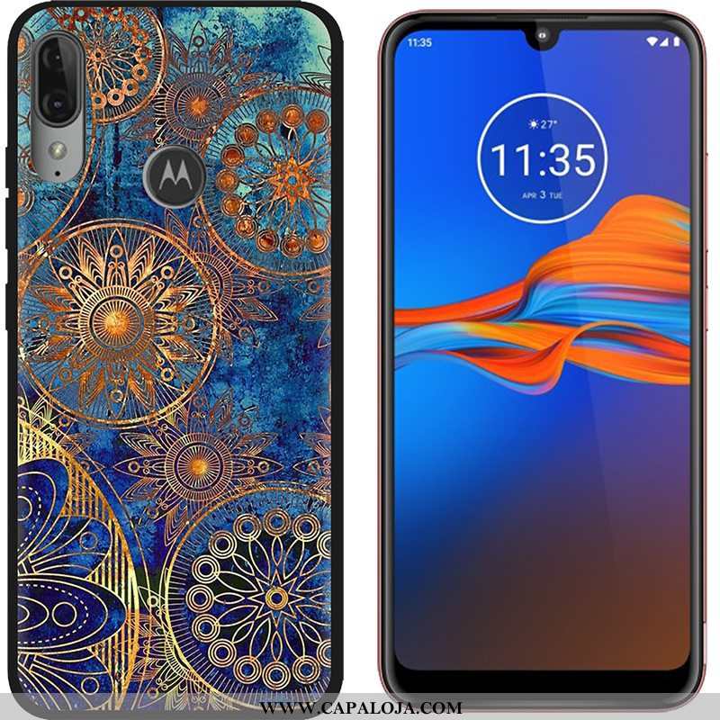 Capas Moto E6 Plus Fosco Desenho Animado Tendencia Roxo, Capa Moto E6 Plus Criativas Barato