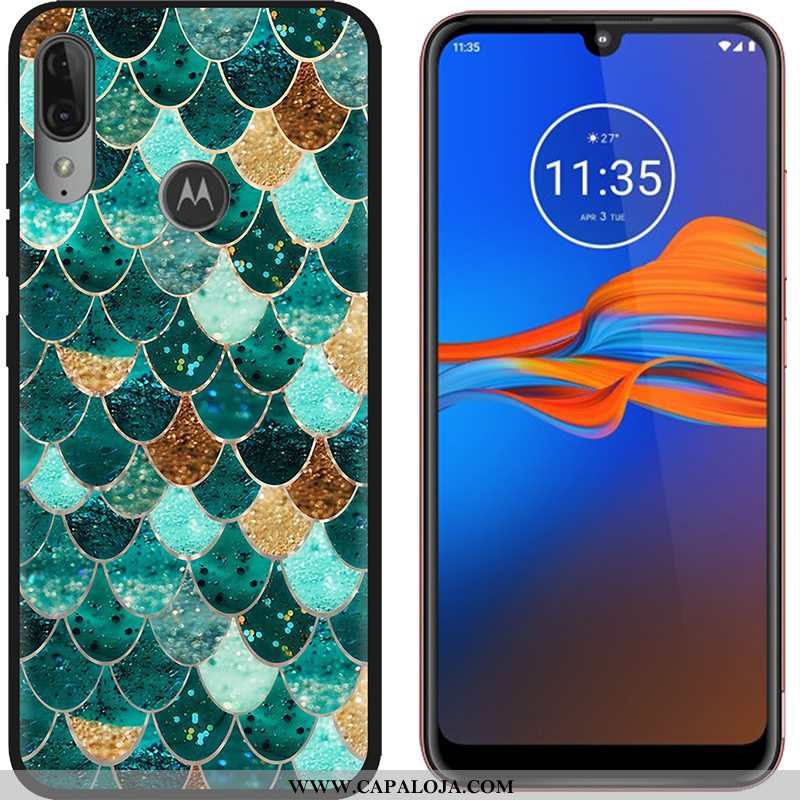 Capas Moto E6 Plus Fosco Desenho Animado Tendencia Roxo, Capa Moto E6 Plus Criativas Barato