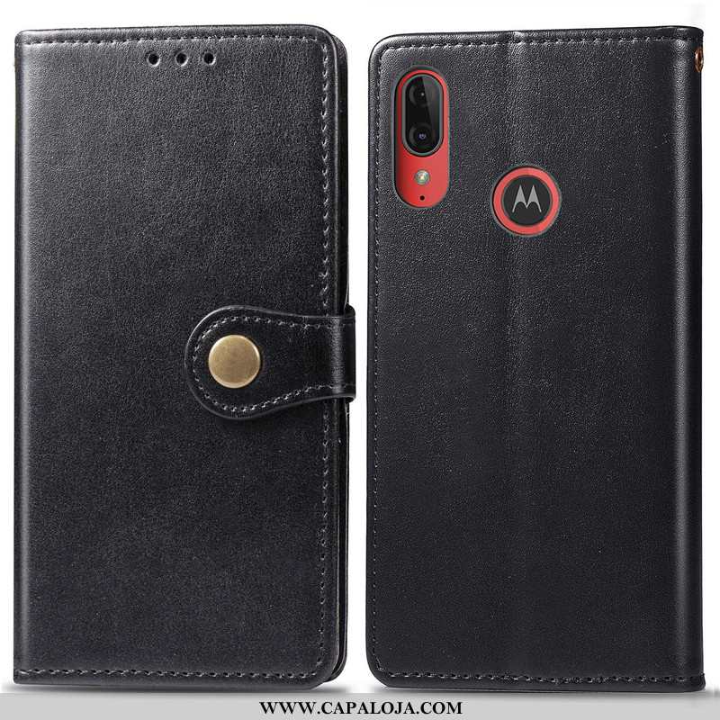 Capas Moto E6 Plus Protetoras Cover Vermelha Vermelho, Capa Moto E6 Plus Cordao Baratos