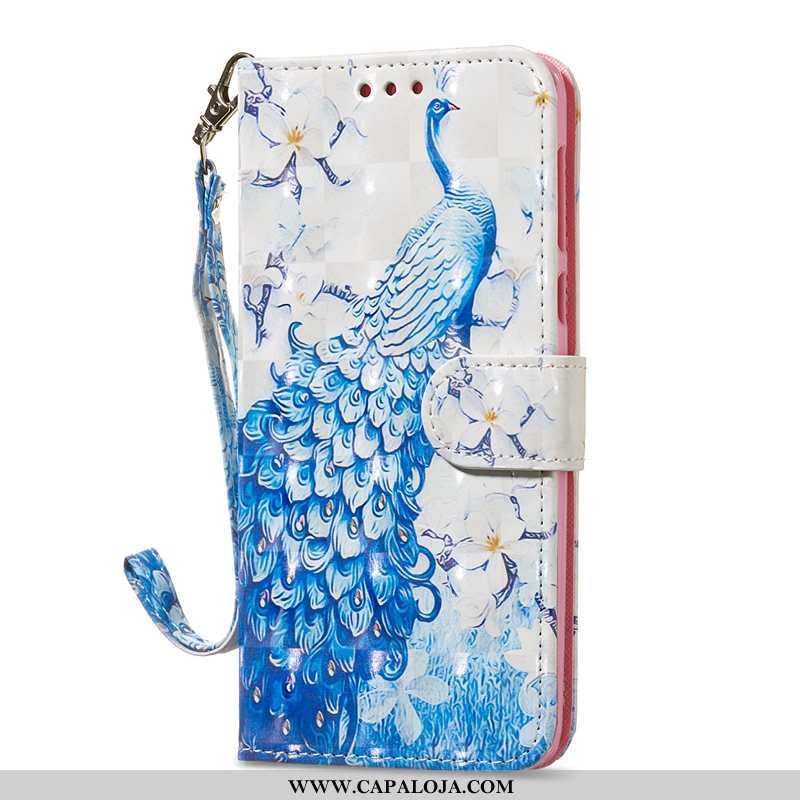 Capas Moto G7 Couro Cover Antiqueda Protetoras Azul, Capa Moto G7 Tendencia Barato