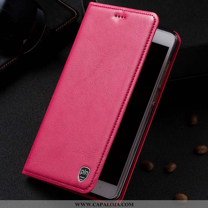 Capas Moto G7 Play Couro Cases Antiqueda Telemóvel Vermelho, Capa Moto G7 Play Protetoras Baratas