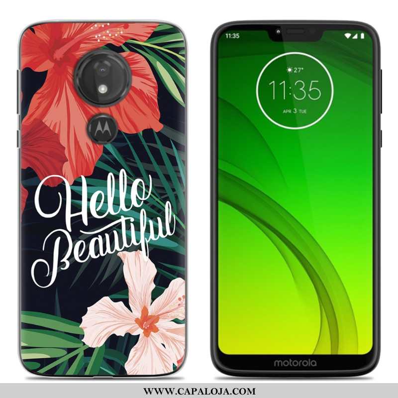 Capas Moto G7 Play Soft Desenho Animado Completa Cases Verde, Capa Moto G7 Play Protetoras Promoção