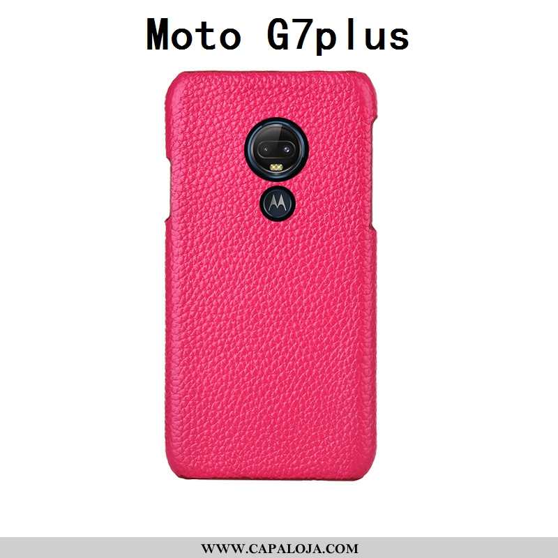 Capas Moto G7 Plus Criativas Couro Customizadas Azul Escuro, Capa Moto G7 Plus Couro Legitimo Venda