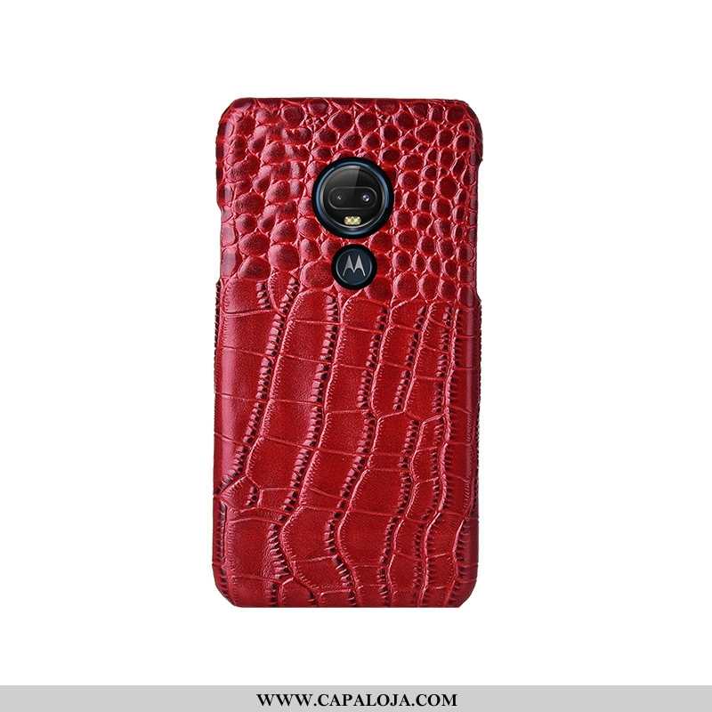 Capas Moto G7 Plus Estilosas Antiqueda Masculino Couro Genuíno Preto, Capa Moto G7 Plus Luxo Baratos