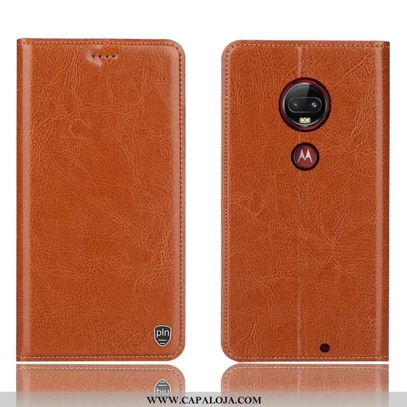 Capas Moto G7 Plus Protetoras Antiqueda Cover Completa Vermelho, Capa Moto G7 Plus Couro Legitimo Co