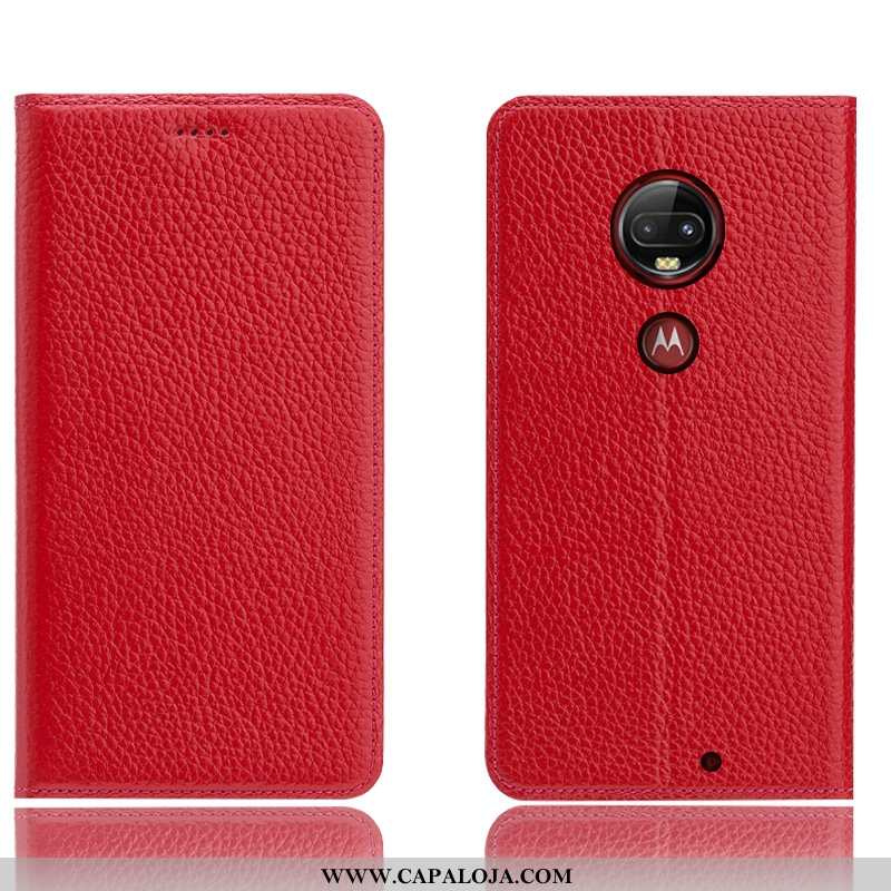 Capas Moto G7 Plus Protetoras Cases Completa Telemóvel Azul, Capa Moto G7 Plus Couro Legitimo Venda