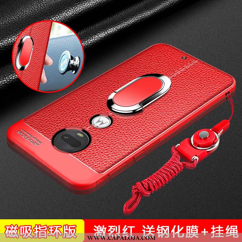 Capas Moto G7 Plus Tendencia Vermelha Couro Vermelho, Capa Moto G7 Plus Soft Venda