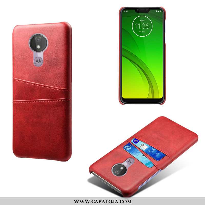 Capas Moto G7 Power Couro Azul Cases Telemóvel, Capa Moto G7 Power Resistente Barato