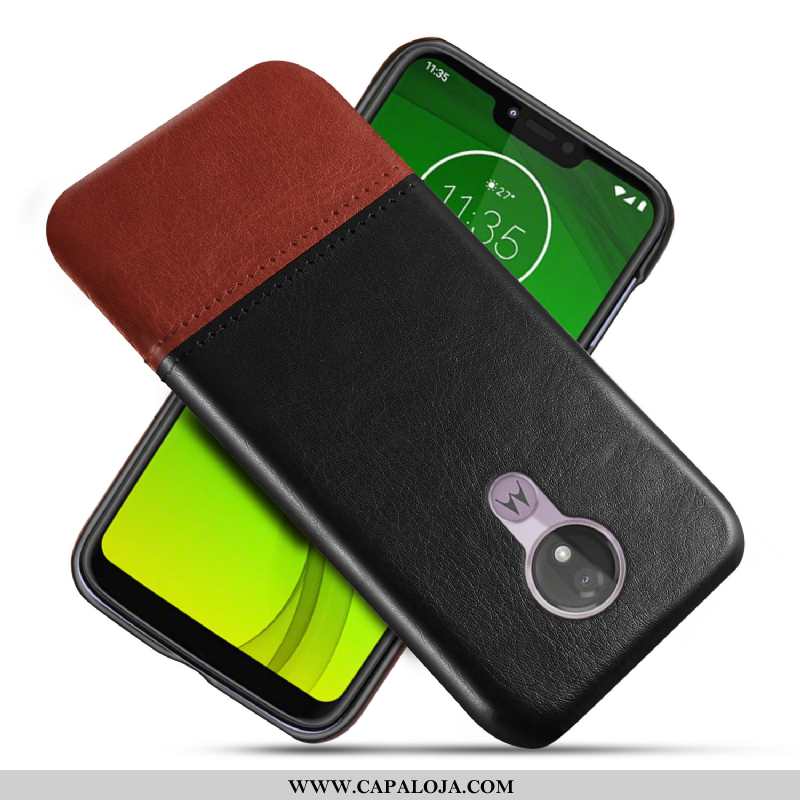 Capas Moto G7 Power Couro Legitimo Preto Masculino, Capa Moto G7 Power Protetoras Baratas