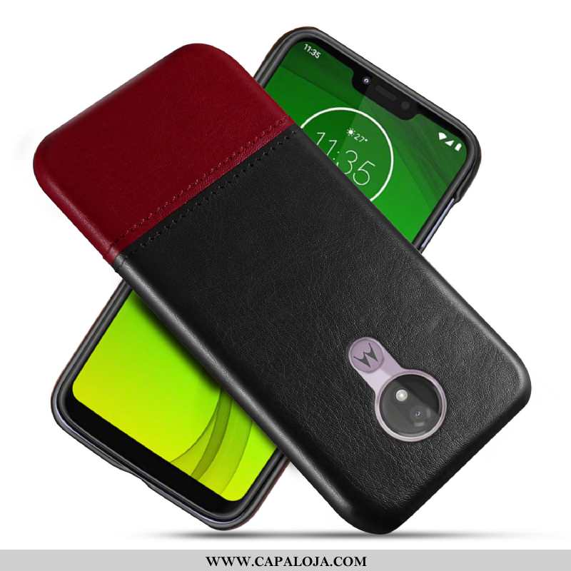 Capas Moto G7 Power Couro Legitimo Preto Masculino, Capa Moto G7 Power Protetoras Baratas