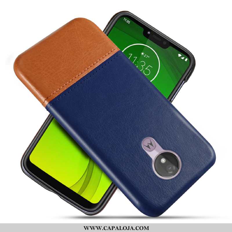 Capas Moto G7 Power Couro Legitimo Preto Masculino, Capa Moto G7 Power Protetoras Baratas