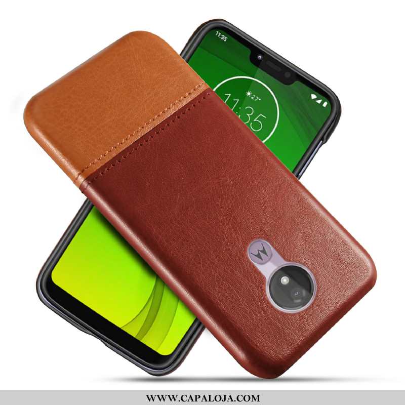 Capas Moto G7 Power Couro Legitimo Preto Masculino, Capa Moto G7 Power Protetoras Baratas