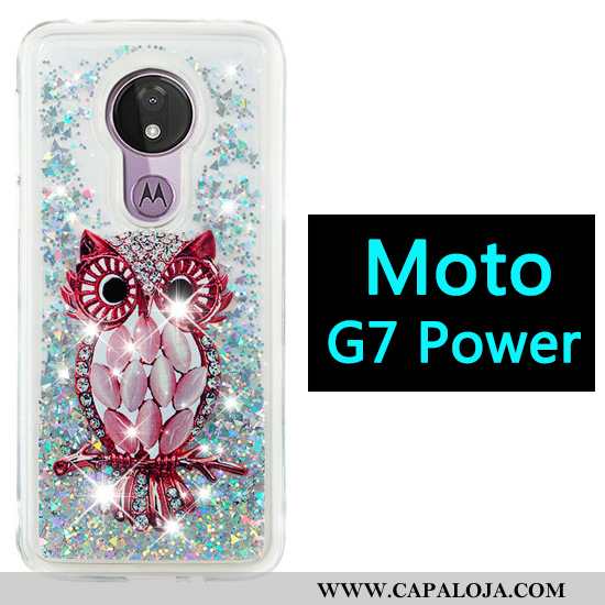 Capas Moto G7 Power Desenho Animado Cases Antiqueda Roxo, Capa Moto G7 Power Roxa Baratas