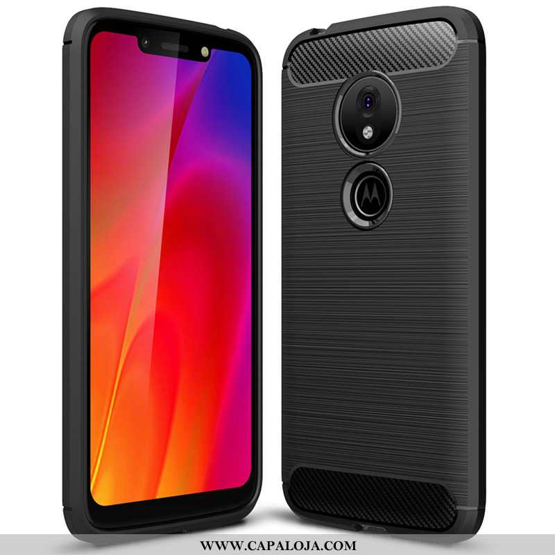 Capas Moto G7 Power Silicone Feminino Soft Preto, Capa Moto G7 Power Tendencia Baratos