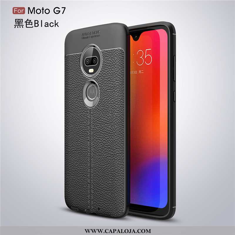 Capas Moto G7 Soft Cases Preto, Capa Moto G7 Protetoras Online