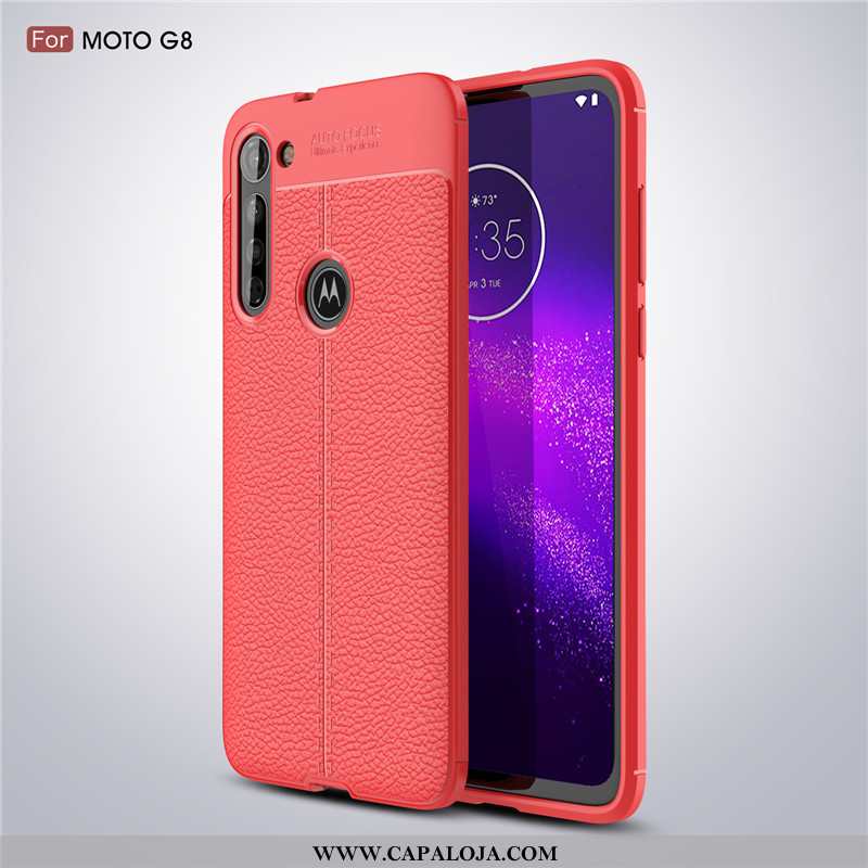 Capas Moto G8 Couro Preto Antiderrapante Anti Suor, Capa Moto G8 Soft Comprar