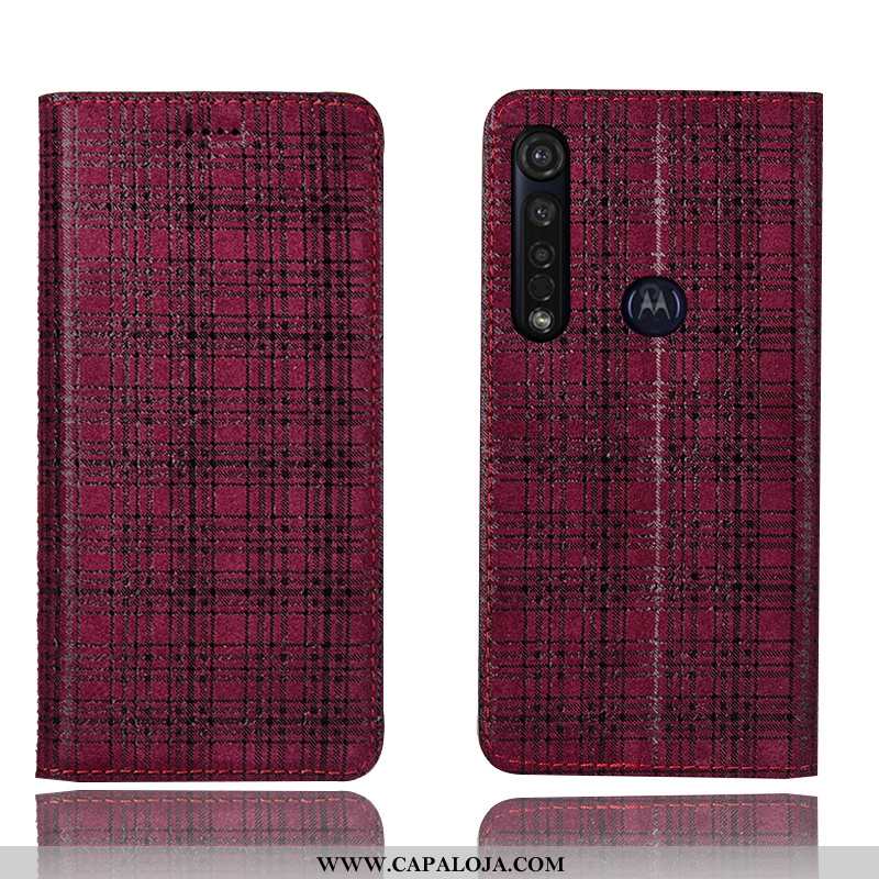 Capas Moto G8 Plus Couro Legitimo Preto Suede, Capa Moto G8 Plus Protetoras Barato