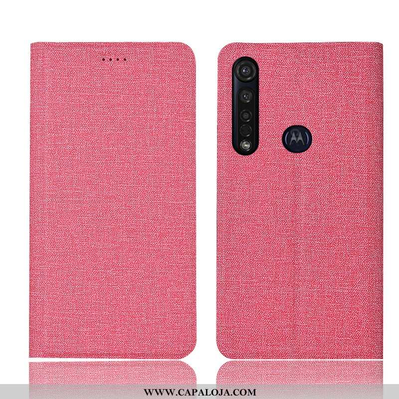 Capas Moto G8 Plus Protetoras Cases Telemóvel Cinza, Capa Moto G8 Plus Linho Baratas