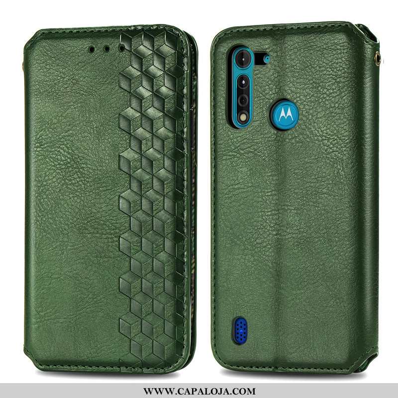 Capas Moto G8 Power Lite Couro Florais Cordao Verde, Capa Moto G8 Power Lite Protetoras Baratos