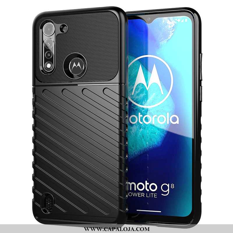 Capas Moto G8 Power Lite Protetoras Antiqueda Preto, Capa Moto G8 Power Lite Telemóvel Venda