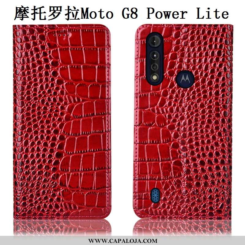 Capas Moto G8 Power Lite Protetoras Tigrada Cover Marrom Castanho, Capa Moto G8 Power Lite Couro Gen