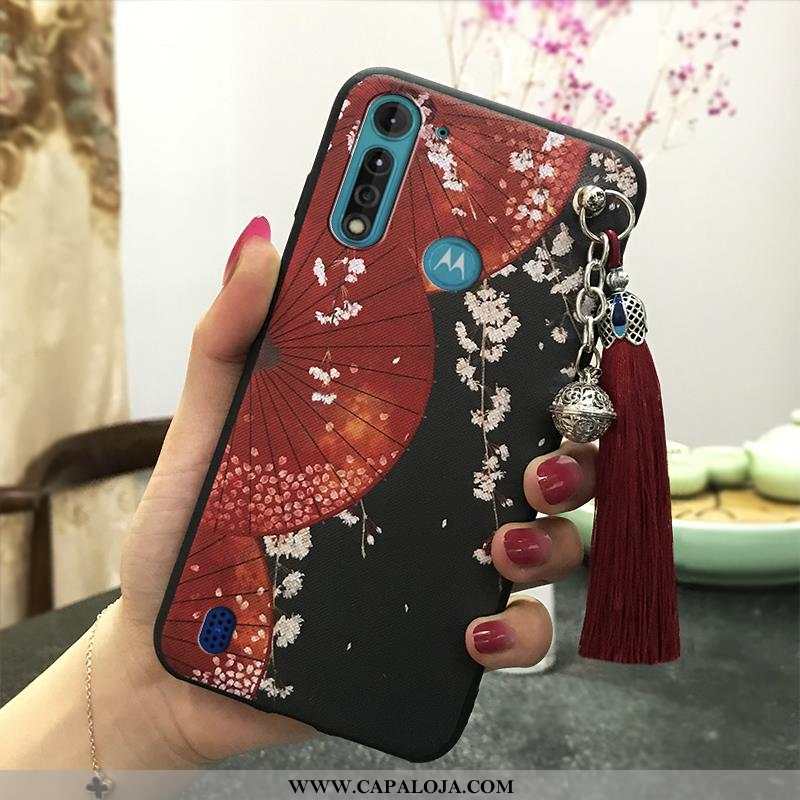 Capas Moto G8 Power Lite Silicone Soft Cases Feminino Rosa, Capa Moto G8 Power Lite Vintage Barato