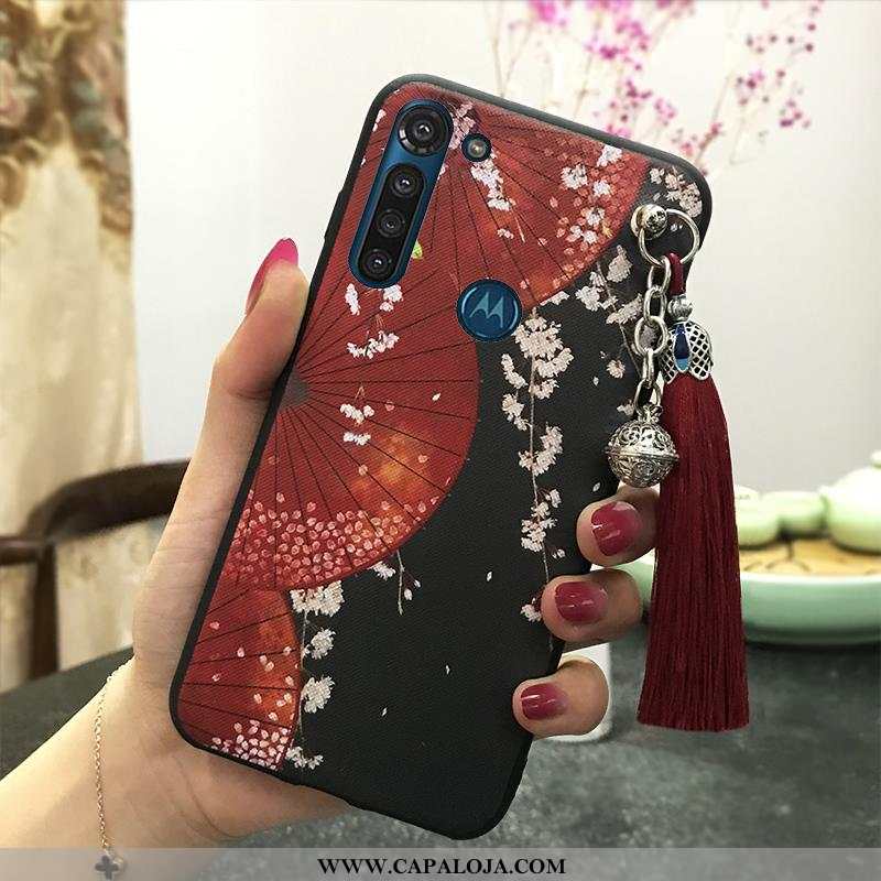 Capas Moto G8 Power Retro Telemóvel Palace Suporte Vermelho, Capa Moto G8 Power Protetoras Venda