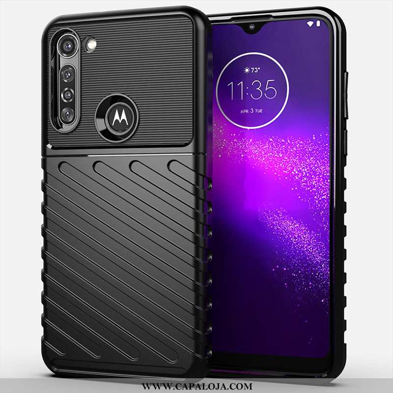 Capas Moto G8 Power Silicone Militares Completa Telemóvel Preto, Capa Moto G8 Power Protetoras Barat