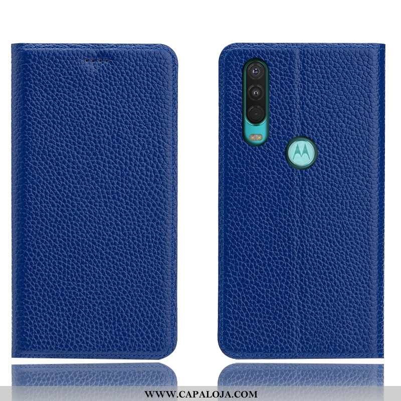 Capas Motorola One Action Protetoras Completa Cover Marrom Castanho, Capa Motorola One Action Couro 