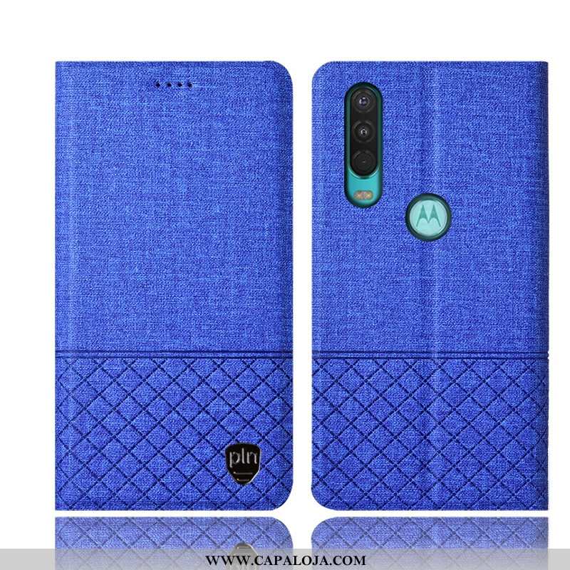 Capas Motorola One Action Protetoras Couro Rosa Cases, Capa Motorola One Action Linho Baratos