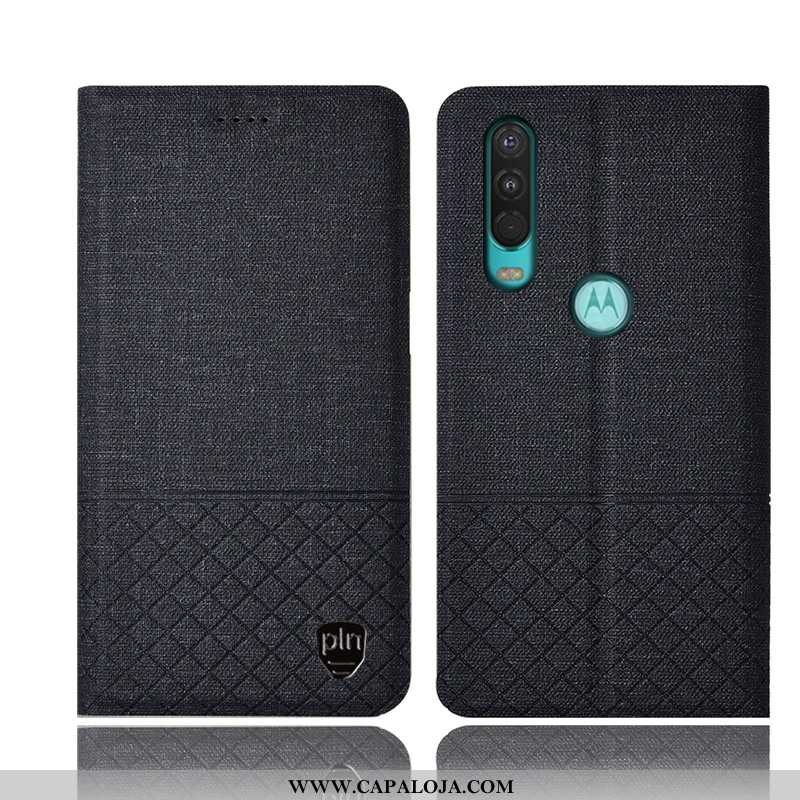 Capas Motorola One Action Protetoras Couro Rosa Cases, Capa Motorola One Action Linho Baratos