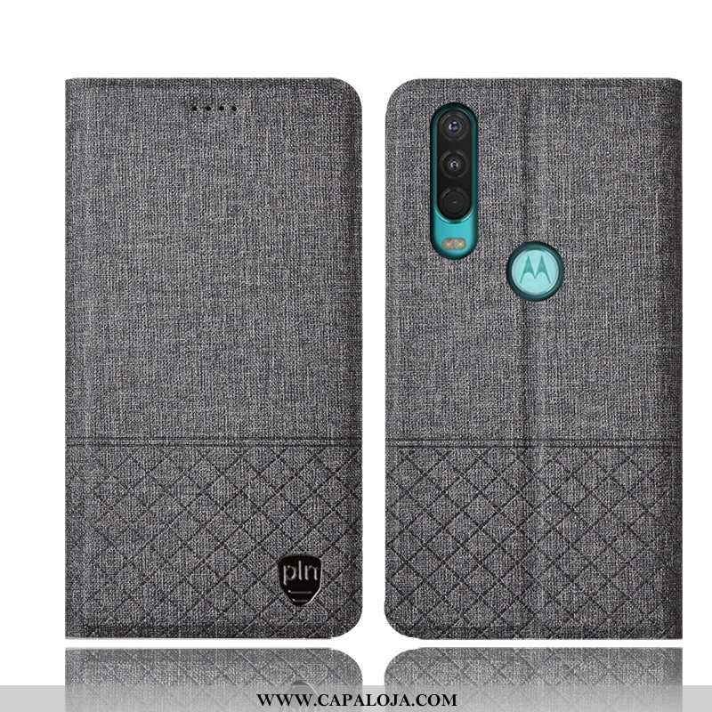 Capas Motorola One Action Protetoras Couro Rosa Cases, Capa Motorola One Action Linho Baratos