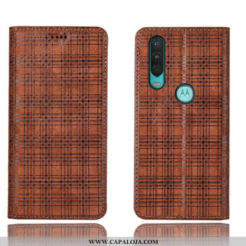 Capas Motorola One Action Protetoras Preto Antiqueda, Capa Motorola One Action Couro Legitimo Barato