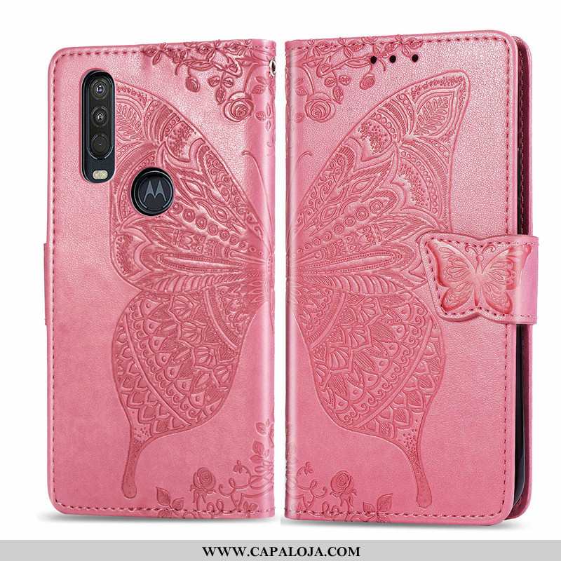 Capas Motorola One Action Protetoras Telemóvel Gravata Rosa, Capa Motorola One Action Cordao Online