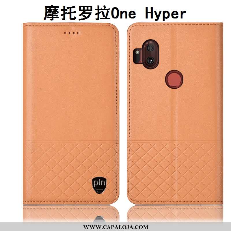 Capas Motorola One Hyper Protetoras Cases Cover Marrom Castanho, Capa Motorola One Hyper Couro Genuí