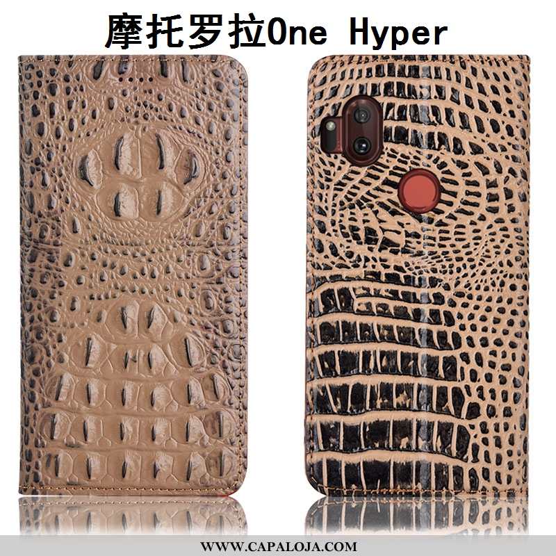 Capas Motorola One Hyper Protetoras Marrom Cover Castanho, Capa Motorola One Hyper Couro Legitimo Ba