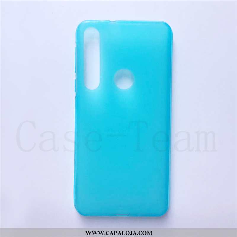 Capas Motorola One Macro Protetoras Cases Tecido Azul, Capa Motorola One Macro Telemóvel Comprar