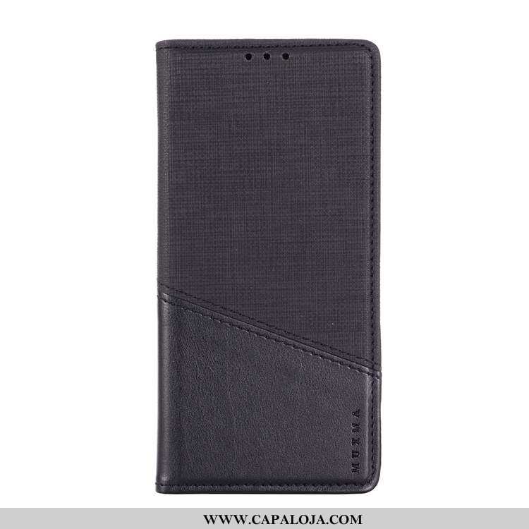 Capas Nokia 2.2 Couro Cover Cases Preto, Capa Nokia 2.2 Lona Barato