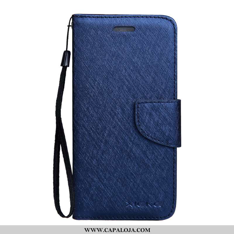 Capas Nokia 3.1 Couro Seda Cover Telemóvel, Capa Nokia 3.1 Azul Venda