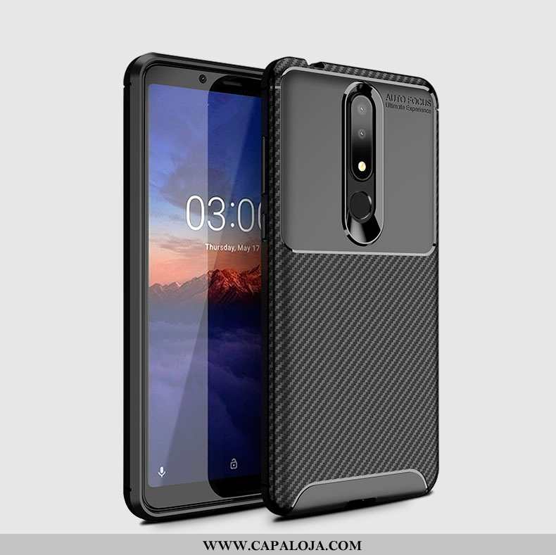 Capas Nokia 3.1 Plus Soft Silicone Feminino Simples Castanho, Capa Nokia 3.1 Plus Protetoras Online